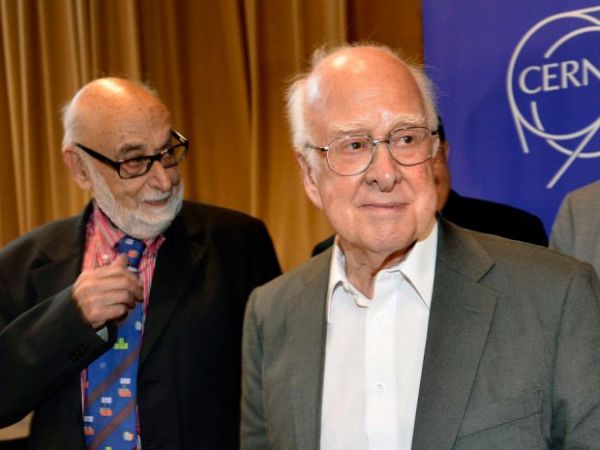 Franois Englert e Peter Higgs, vencedores do prmio Nobel de Fsica