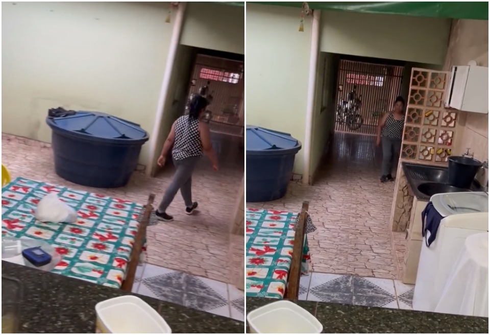 Cuiabano posta tia fazendo caminhada dentro de casa e Paulo Vieira compartilha; vdeo viralizou