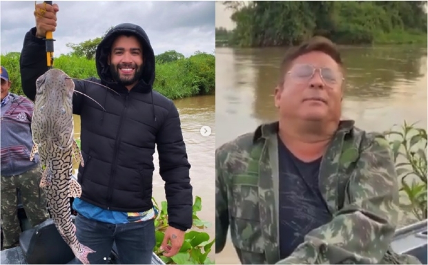 Gusttavo Lima e Leonardo publicam fotos no Pantanal e internautas criticam quebra da quarentena