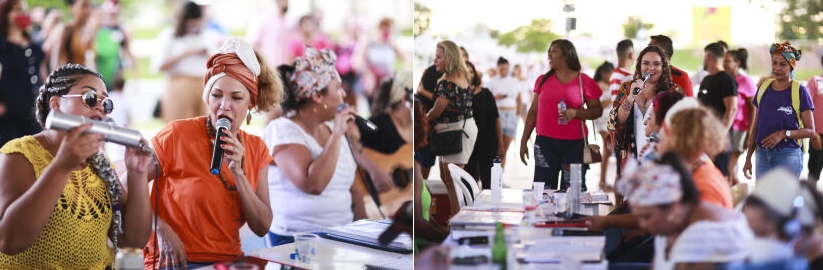Roda de samba feminina presenteia mulheres no Parque das Águas nesta quarta-feira