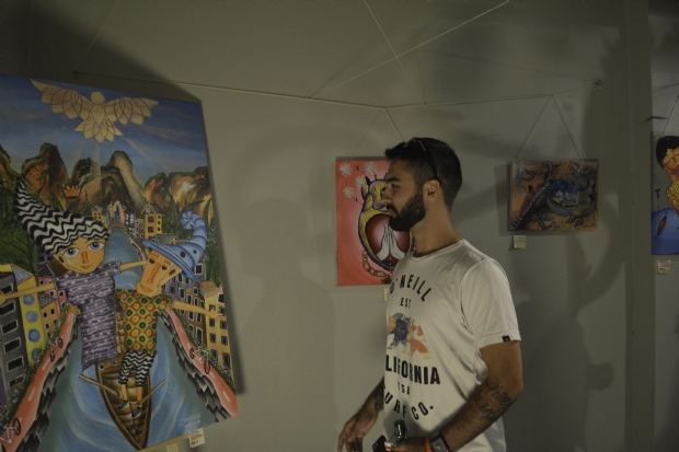 Artista mato-grossense expe em Amsterdam e homenageia o pintor das onas