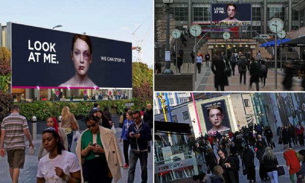 Com ajuda da tecnologia, campanha mostra foto de mulher se recuperando de uma agresso ao ser observada